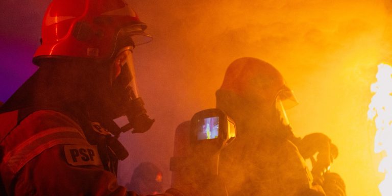 Pożar bloku w Olsztynie