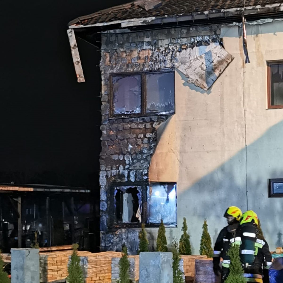 Pożar remizy w Radziejowie. Płonął budynek PSP