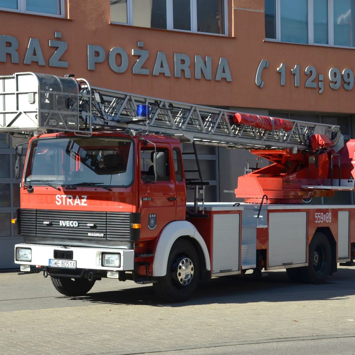 Nowa drabina strażaków w OSP Wejherowo.