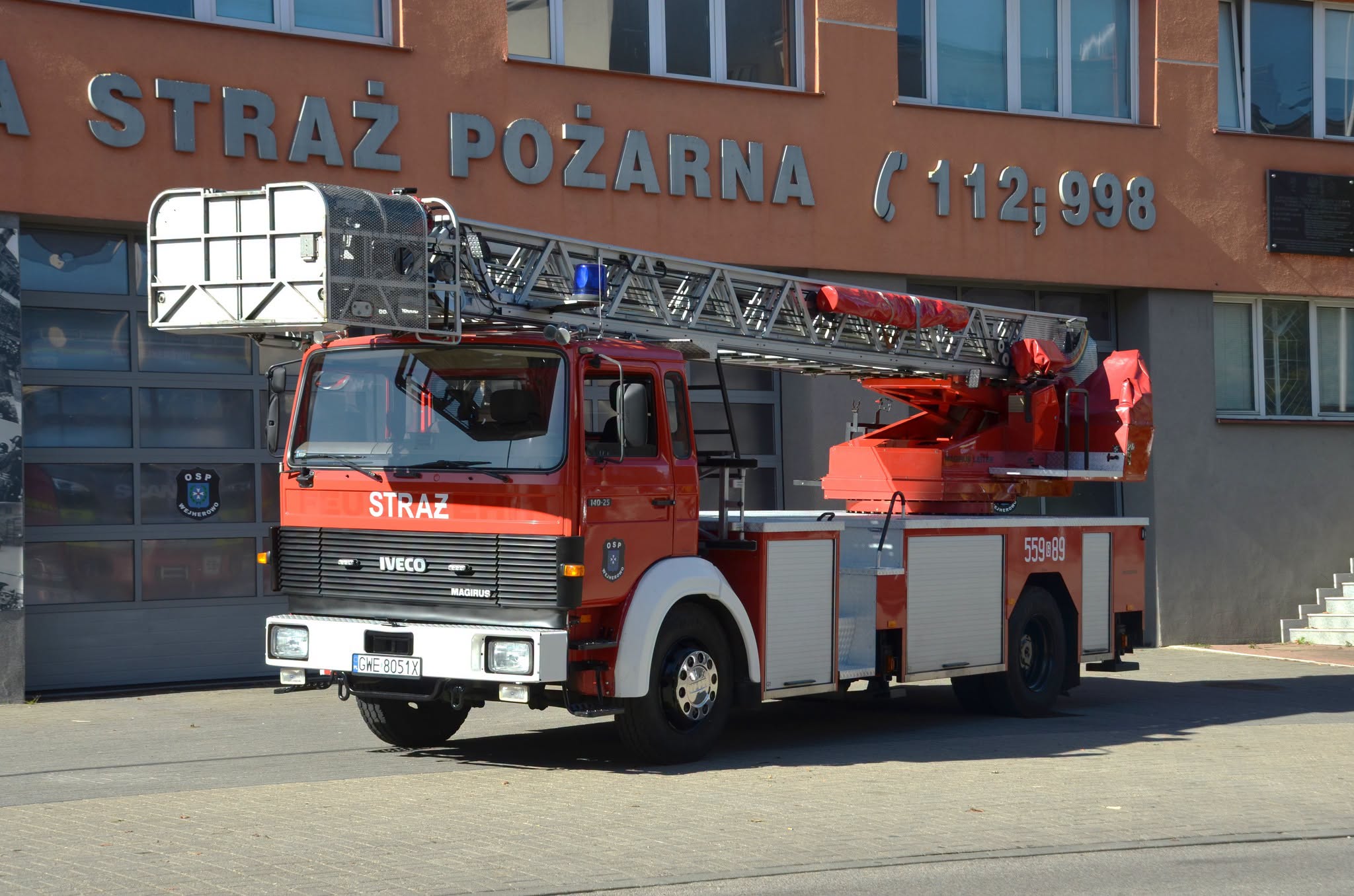 Nowa drabina strażaków w OSP Wejherowo.