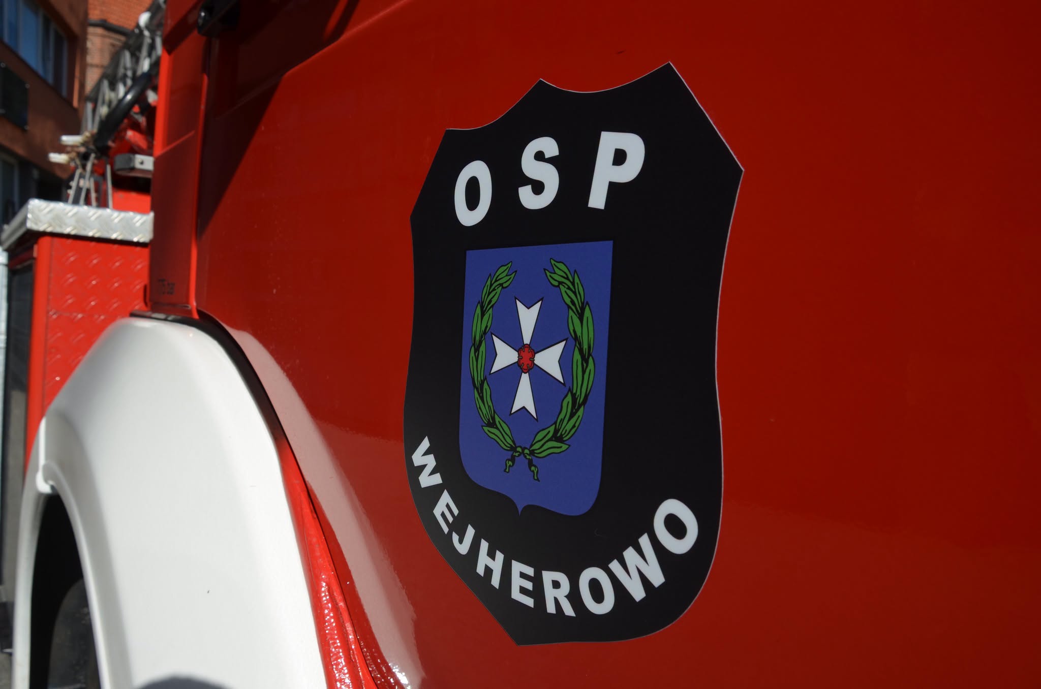 Nowa drabina strażaków w OSP Wejherowo.