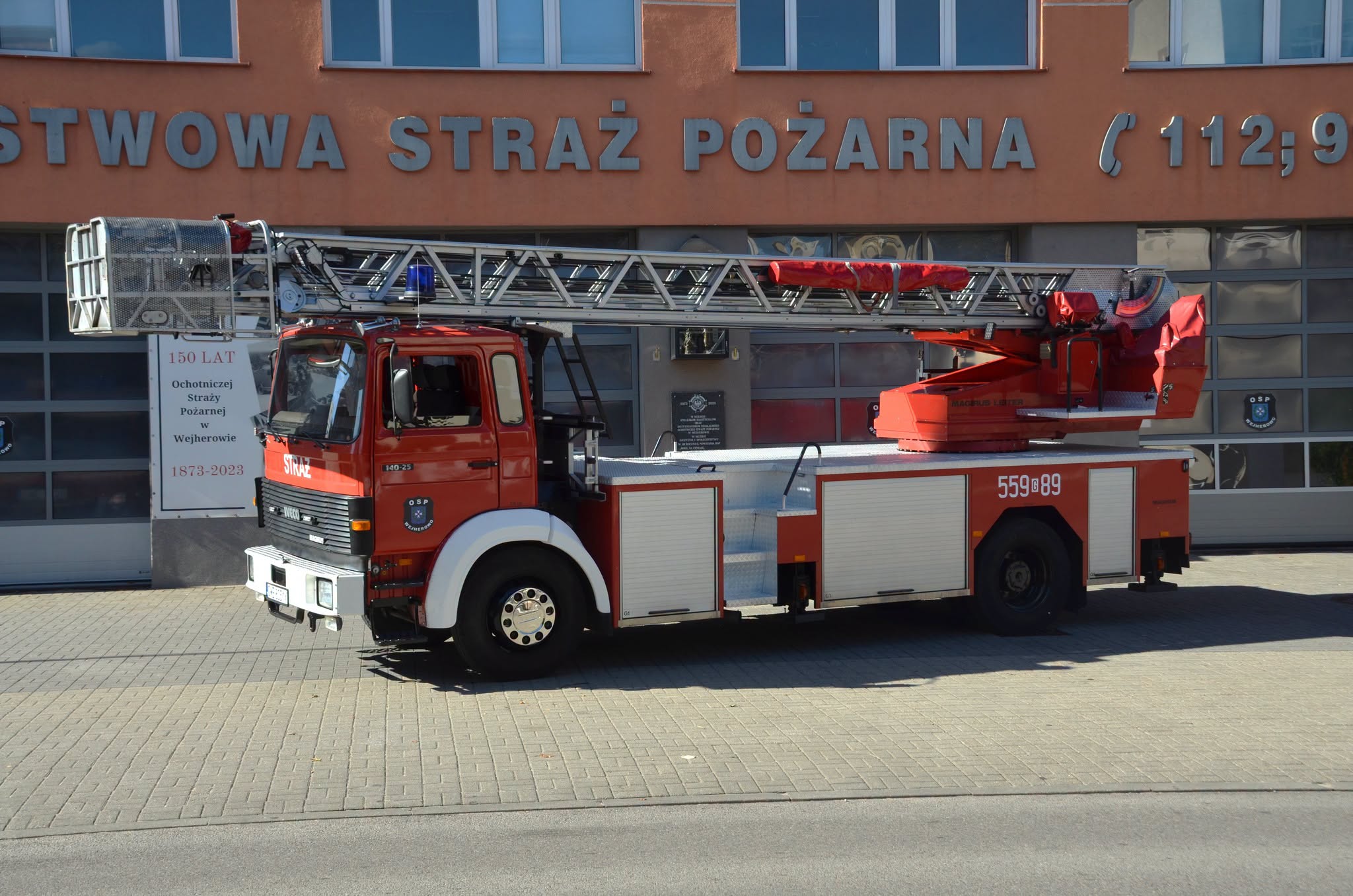Nowa drabina strażaków w OSP Wejherowo.